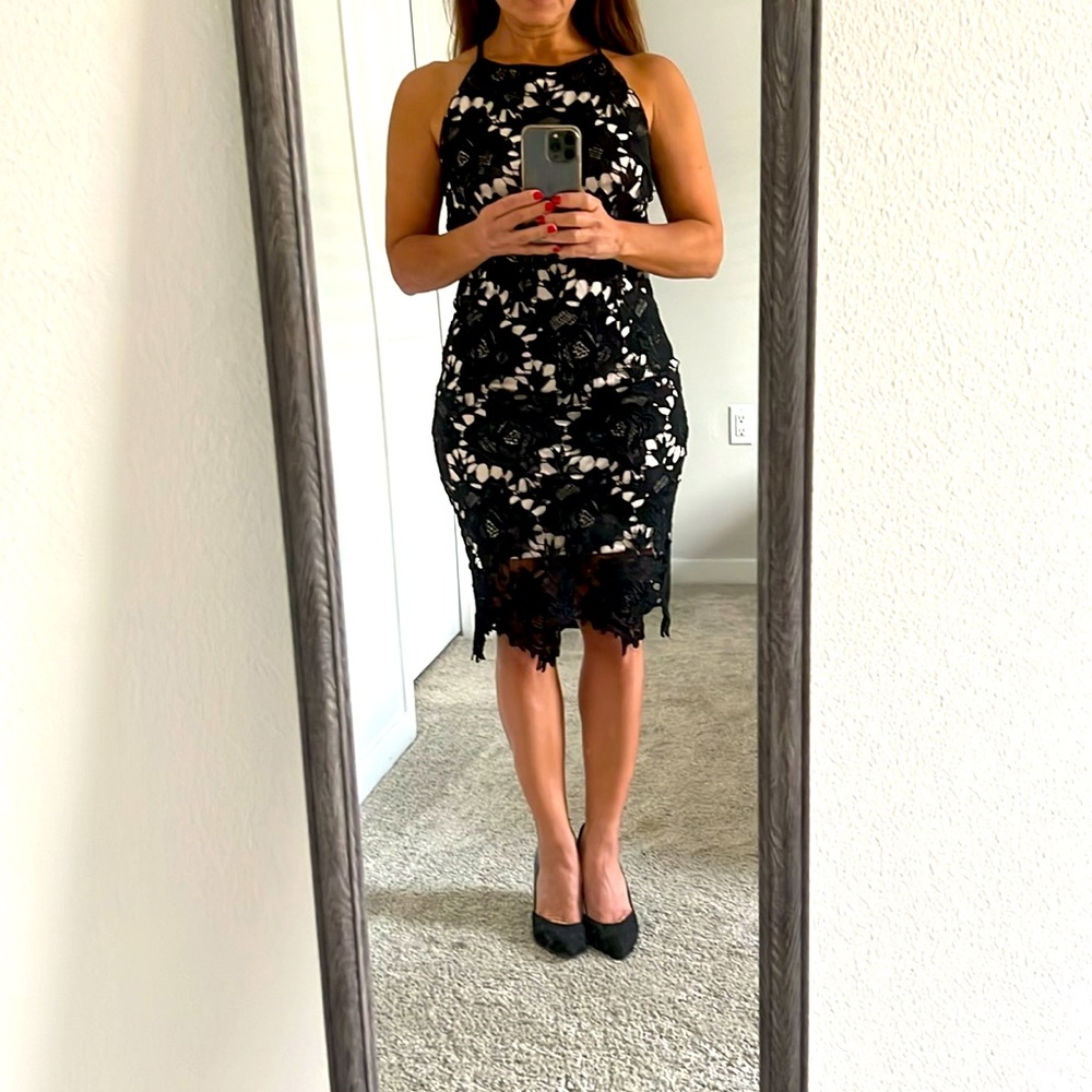 Romantic Black Lace Dress
